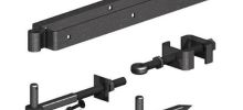 24" Adjustable hinge set Epoxy Black
