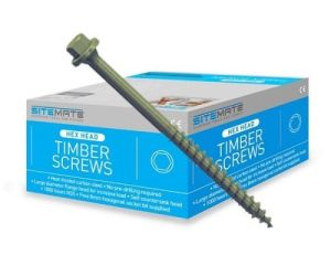 70mm Site mate Timber Hex Head Screws (100 per box)
