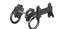 5" Ring Latch Black Gate Mate