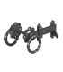 6" Twisted Ring Latch Black Gate Mate