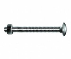M12 x 200 BZP Coach bolt & nut