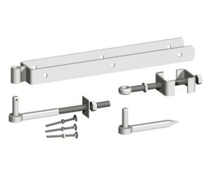 12" Adjustable hinge set galv