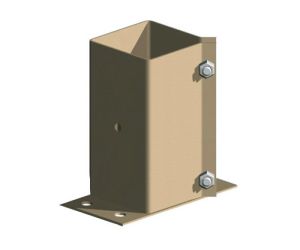 Fencemate 75 x 75  Flush-fit Bolt Down