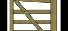 3'0 wide Estate gate TSW